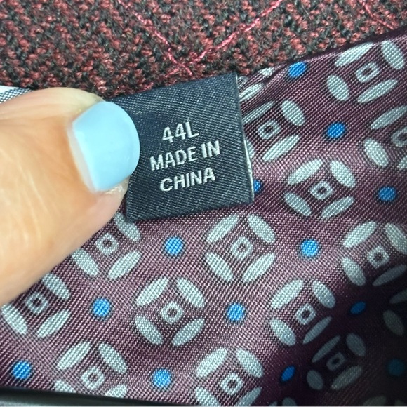 Tailorbyrd Blazer 44L Wool Quilted Office Preppy 2 Button Sport Coat Academia - Picture 4 of 11